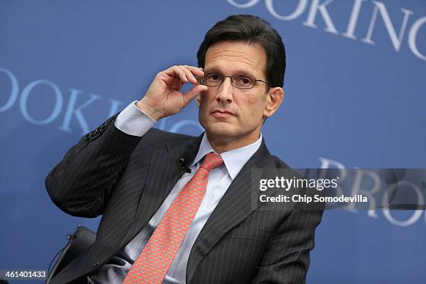 House of Representatives Majority Leader Eric Cantor delivers remarks about his support of charter schools and tax-funded voucher programs that help...
