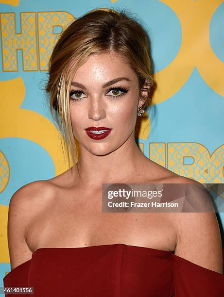 Actress Lili Simmons attends HBO's Post 2015 Golden Globe Awards Party at Circa 55 Restaurant on January 11, 2015 in Los Angeles, California.