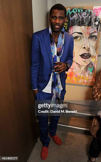 Wretch 32 attends the GQ Style x James Long party at Browns during London Collections: Men on January 8, 2014 in London, England.