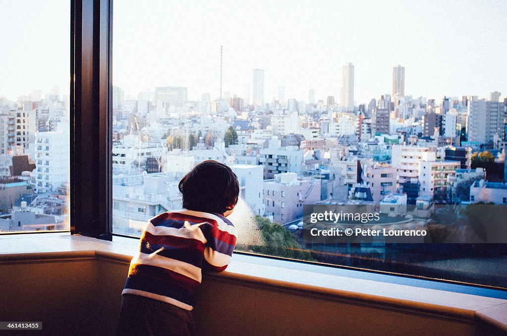 Looking out over Tokyo