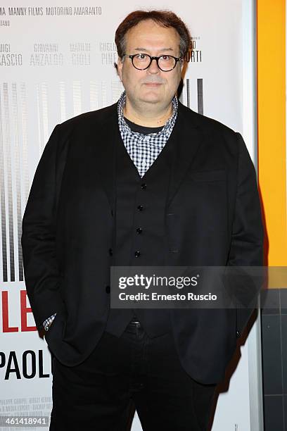 Carlo Carlei attends the 'Il Capitale Umano' Premiere at The Space Moderno on January 8, 2014 in Rome, Italy.