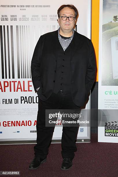 Carlo Carlei attends the 'Il Capitale Umano' Premiere at The Space Moderno on January 8, 2014 in Rome, Italy.