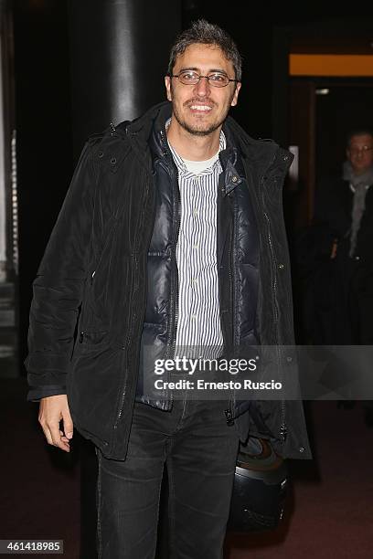 Pierfrancesco Diliberto attends the 'Il Capitale Umano' Premiere at The Space Moderno on January 8, 2014 in Rome, Italy.