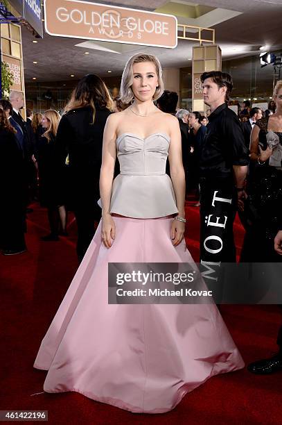 Actress Zosia Mamet attends the 72nd Annual Golden Globe Awards at The Beverly Hilton Hotel on January 11, 2015 in Beverly Hills, California.