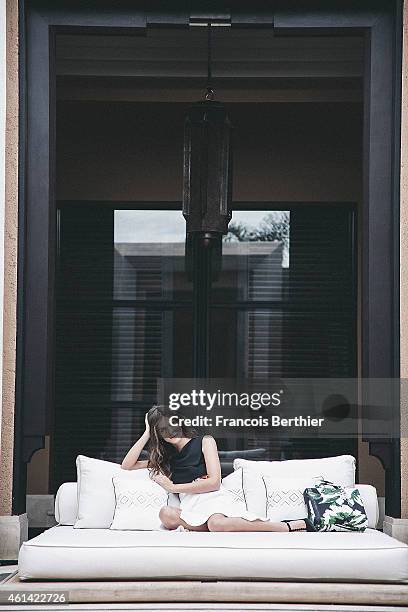 Actress Elisa Sednaoui is photographed for Self Assignment on December 11, 2014 in Marrakech, Morocco.