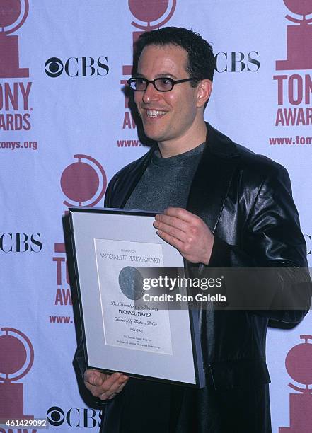 Theater director Michael Mayer attends the 56th Annual Tony Awards Nominees Brunch on May 15, 2002 at the Marriott Marquis Hotel in New York City.