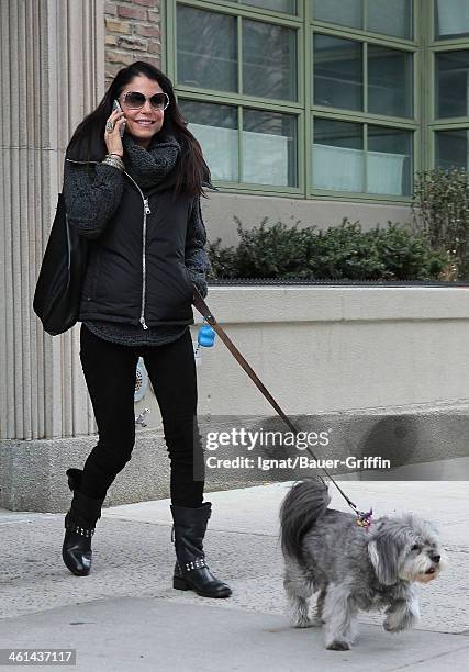 Bethenny Frankel is seen walking her dog on March 22, 2013 in New York City.