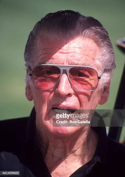 Actor Victor Mature attends the Fifth Annual Frank Sinatra Celebrity Golf Tournament to Benefit the Desert Hospital and Barbara Sinatra Children's...