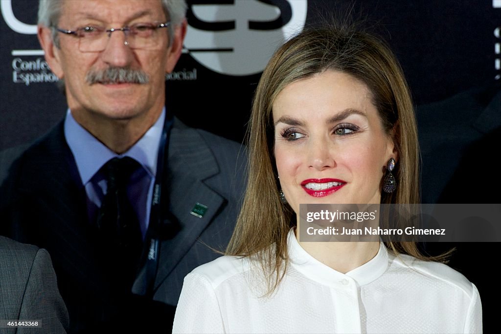 Queen Letizia of Spain Attends 'Telefonica Ability Awards' 2015