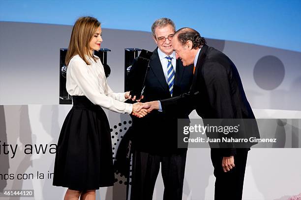 Queen Letizia of Spain attends 'Telefonica Ability Awards 2015' at Telefonica Sede on January 12, 2015 in Madrid, Spain.