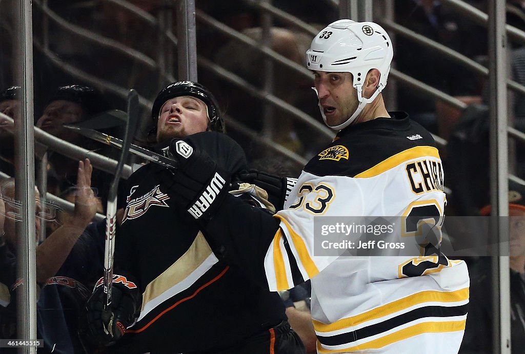 Boston Bruins v Anaheim Ducks