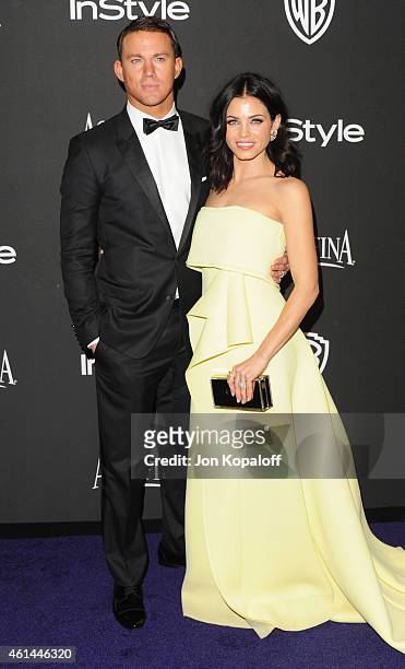 Actor Channing Tatum and wife actress Jenna Dewan Tatum arrive at the 16th Annual Warner Bros. And InStyle Post-Golden Globe Party at The Beverly...
