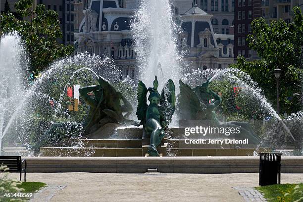 swann memorial fountain. - swann memorial fountain stock-fotos und bilder