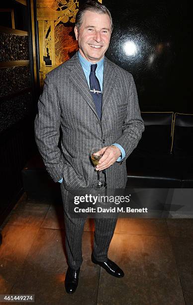 Jeremy Hackett attends the GQ London Collections: Men AW15 closing dinner at Hakkasan Hanway Place on January 12, 2015 in London, England.