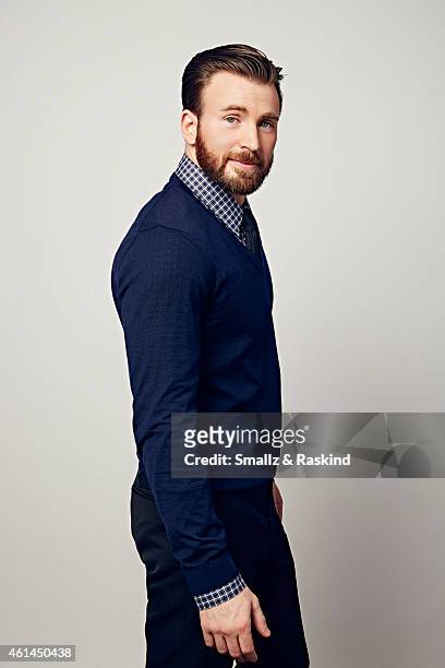 Chris Evans poses during the The 41st Annual People's Choice Awards at Nokia Theatre LA Live on January 7, 2015 in Los Angeles, California..