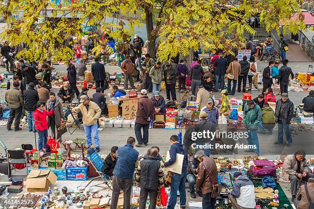 panjiayuan antique market, beijing, china - flea market stock pictures, royalty-free photos & images