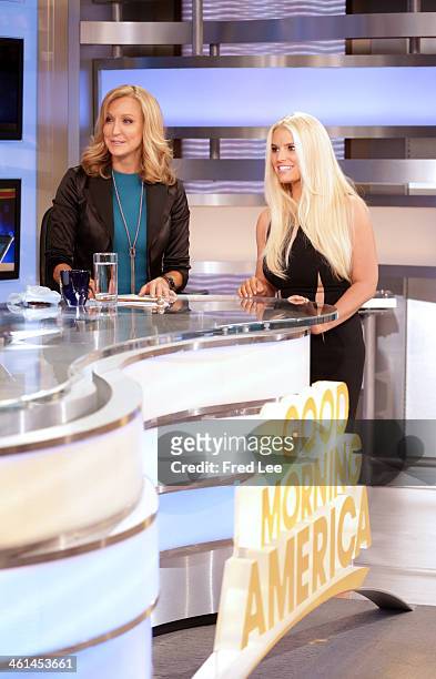 Jessica Simpson is a guest on "Good Morning America," 1/7/14, airing on the Walt Disney Television via Getty Images Television Network. LARA SPENCER,...