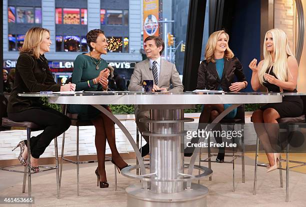 Jessica Simpson is a guest on "Good Morning America," 1/7/14, airing on the Walt Disney Television via Getty Images Television Network. AMY ROBACH,...