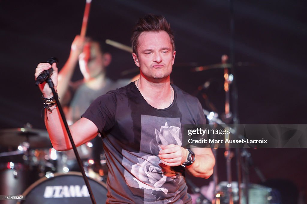 David Hallyday And His Band Mission Control Perform At Theatre Comedia In Paris