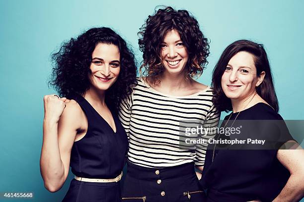 Nominees Elisabeth Holm, Gillian Robespierre and Jenny Slate pose for a portrait at the 2015 Film Independent Spirit Awards Nominee Brunch at BOA...