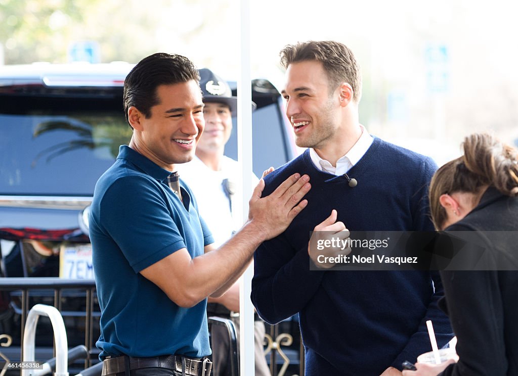 Joe Zee, Christina Milian, Cote de Pablo And Ryan Guzman On "Extra"