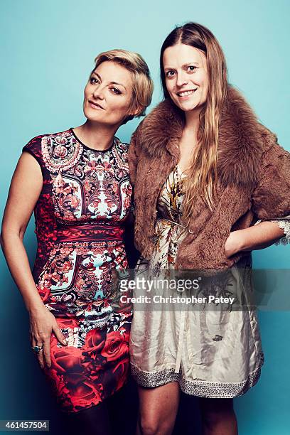 Marianna Palka and Lucy Walker pose for a portrait at the 2015 Film Independent Spirit Awards Nominee Brunch at BOA Steakhouse on January 10, 2015 in...