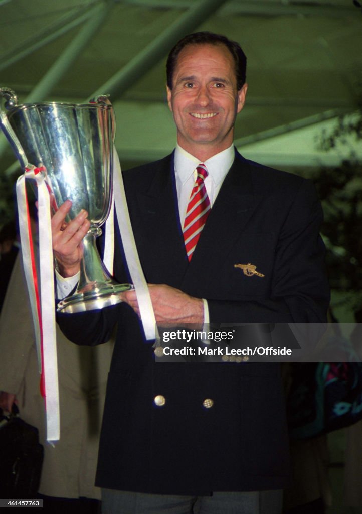 Arsenal FC manager George Graham at Stansted Airport 1994