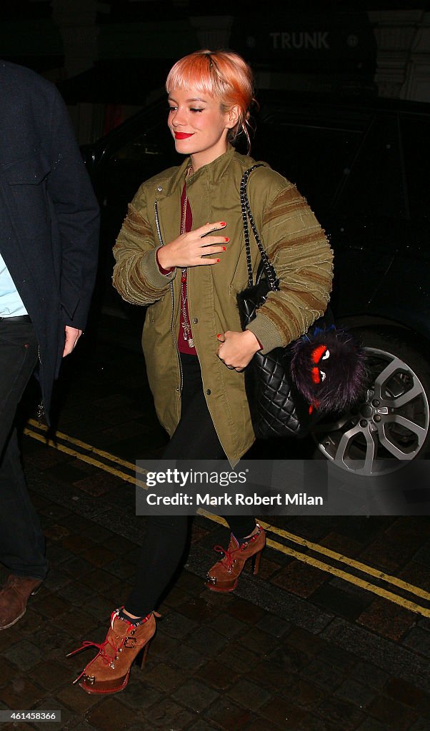 London Celebrity Sightings - January 12, 2015