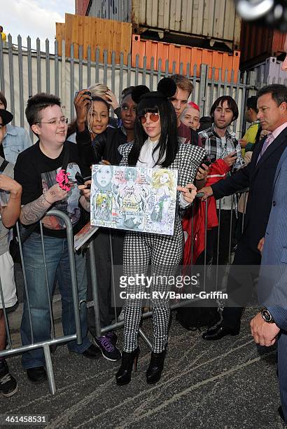 Lady Gaga sighting on August 31, 2013 in London, United Kingdom.
