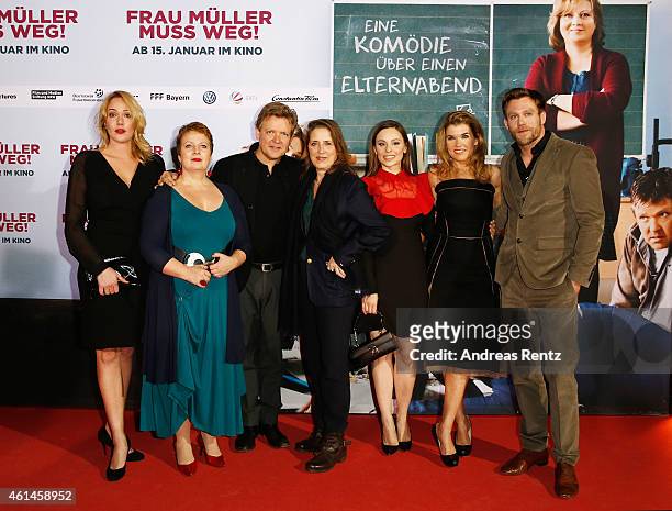 Alwara Hoefels, Gabriela Maria Schmeide, Justus von Dohnanyi, Petra Mueller of Filmstiftung NRW, Mina Tander, Anke Engelke and Ken Duken attend the...