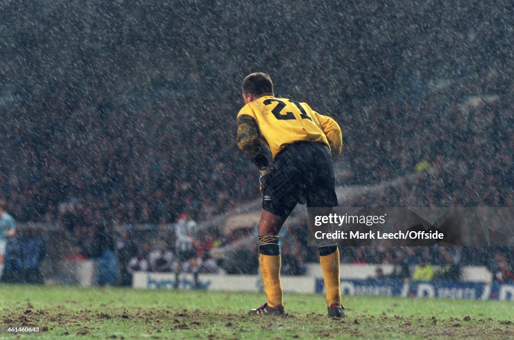 Goalkeeper In Rain At Maine Road 1994