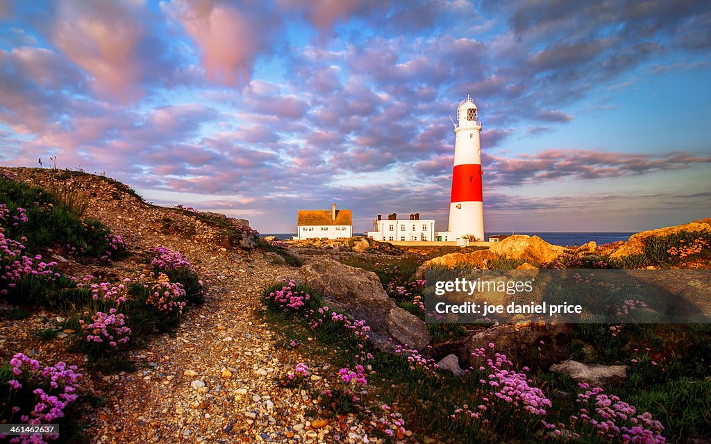 Sunset, Portland Bill Lighthouse, Dorset, England