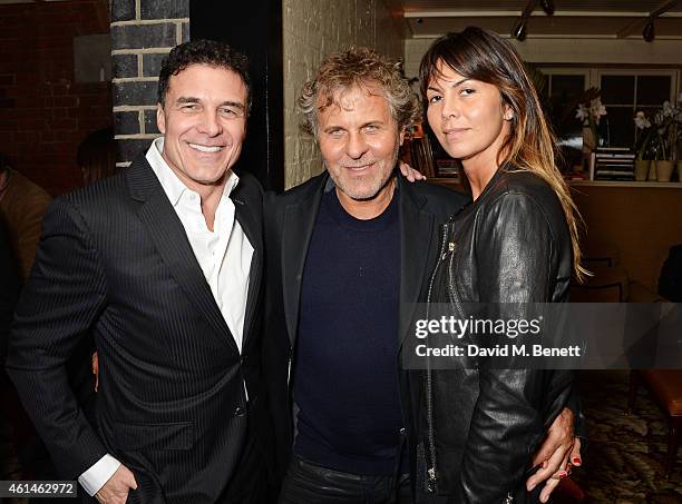 Andre Balazs and guests attend the launch of Tom Ford's new fragrance "Noir Extreme" at The Chiltern Firehouse on January 12, 2015 in London, England.