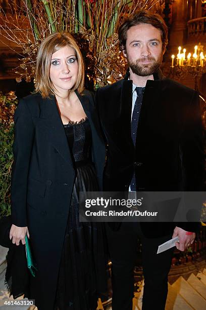 Writer Amanda Sthers and Louis-Marie de Castelbajac who will play for Amanda in her next movie attend Weizmann Institute celebrates its 40...