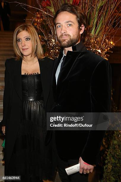 Amanda Sthers and Louis Marie Castelbajac attend the Pasteur Weizmann Institute 40th anniversary celebration at Opera Farnier in Paris at Opera...