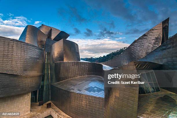 guggenheim modern art museum of bilbao - bilbao stock pictures, royalty-free photos & images