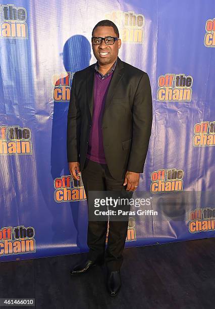 Bounce TV President Ryan Glover attends Bounce TV Rodney Perry's One Hour "Off The Chain" Comedy Special Screening at Museum Bar on January 12, 2015...