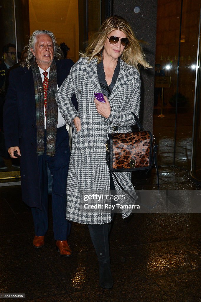 Celebrity Sightings In New York City - January 12, 2015