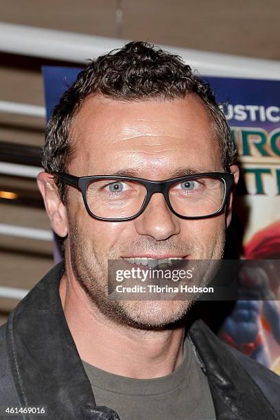 Jason O'Mara attends the world premiere of 'Justice League: Throne Of Atlantis' at The Paley Center for Media on January 12, 2015 in Beverly Hills,...