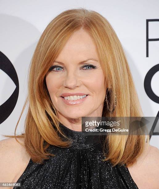 Actress Marg Helgenberger arrives at the 40th Annual People's Choice Awards at Nokia Theatre LA Live on January 8, 2014 in Los Angeles, California.