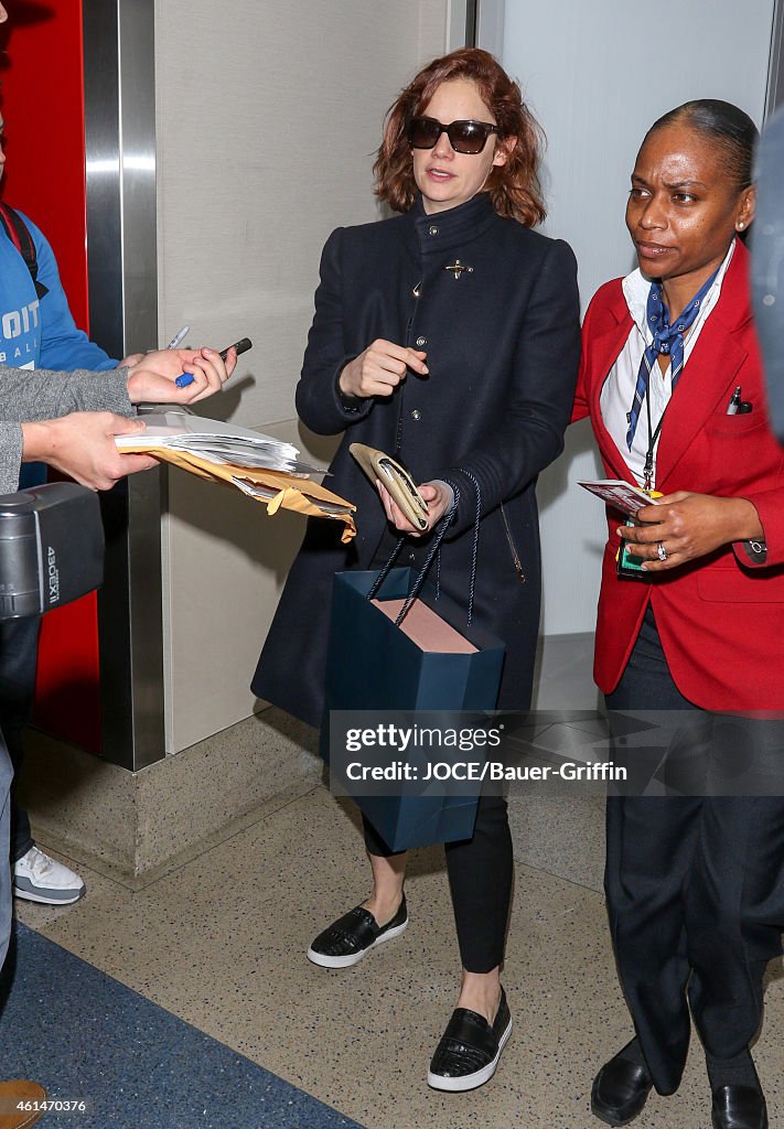 Celebrity Sightings In Los Angeles - January 12, 2015