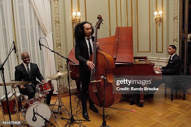 Musicians perform at the Stella McCartney Autumn 2015 Presentation on January 12, 2015 in New York City.