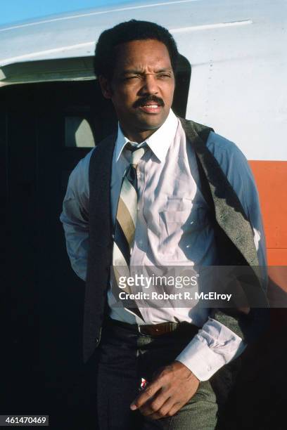 American Presidential candidate Jesse Jackson, Washington DC, April 4, 1984.