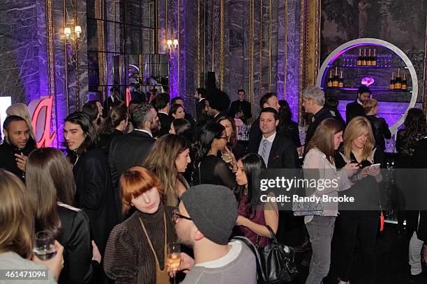 Atmosphere at the Stella McCartney Autumn 2015 Presentation on January 12, 2015 in New York City.
