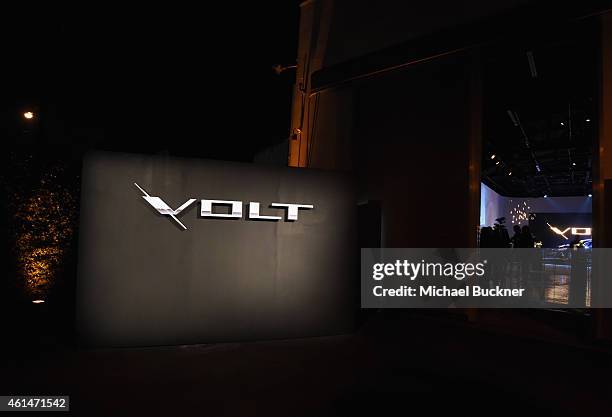 General view of the atmosphere at West Coast Reveal Of The New 2016 Next Generation Chevrolet Volt at Quixote Studios on January 12, 2015 in Los...