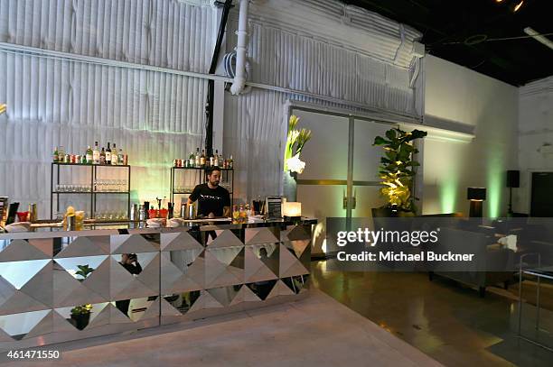 General view of the atmosphere at West Coast Reveal Of The New 2016 Next Generation Chevrolet Volt at Quixote Studios on January 12, 2015 in Los...