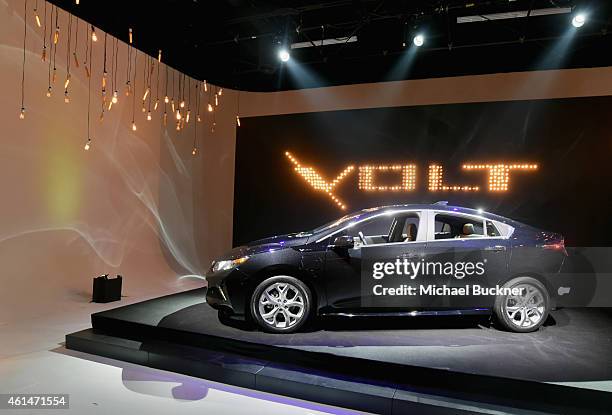 General view of the atmosphere at West Coast Reveal Of The New 2016 Next Generation Chevrolet Volt at Quixote Studios on January 12, 2015 in Los...