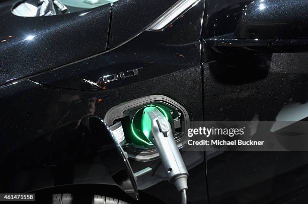 General view of the atmosphere at West Coast Reveal Of The New 2016 Next Generation Chevrolet Volt at Quixote Studios on January 12, 2015 in Los...