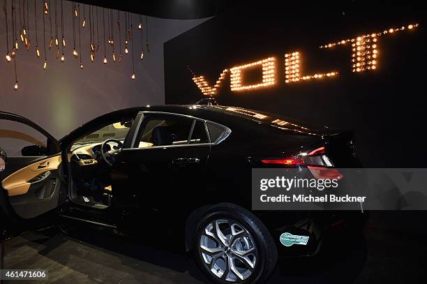 General view of the atmosphere at West Coast Reveal Of The New 2016 Next Generation Chevrolet Volt at Quixote Studios on January 12, 2015 in Los...