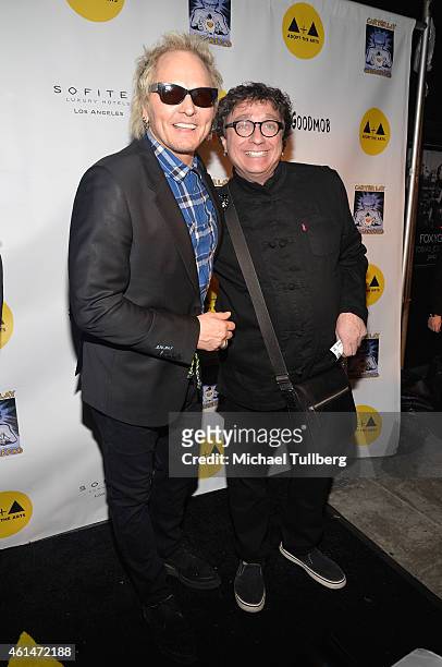 Musician Matt Sorum and LAUSD member Steven McCarthy attend Adopt The Arts Live Benefit Concert For LAUSD Elementary Schools at The Roxy Theatre on...